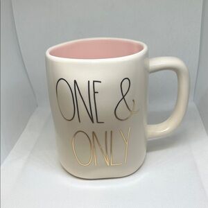 One & Only Ceramic Mug - Cream and Pink